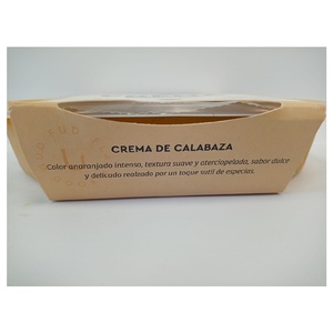 Plats végétaux à la crème de citrouille de marque espagnole fiable, emballés sous vide, stockage réfrigéré, durée de conservation de 50 jours, repas bien équilibré - Product Image 3
