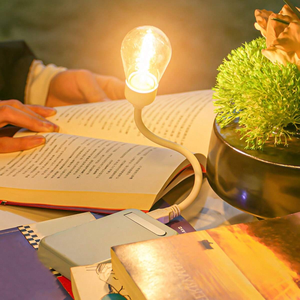 Vonfram Bóng Đèn <span class=keywords><strong>USB</strong></span> Trực Tiếp Sạc Trẻ Em Ánh Sáng Ban Đêm Cuốn Sách Ánh Sáng Cho Đọc Sách Ấm Áp Màu Vàng Ấm Đêm Vàng Đọc Sách Ánh Sáng - Product Image 6