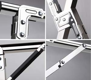 2026 Nieuwe X-vormige kledingdroogrek, staand wasdroogrek met 3 stangen, opvouwbare kledingrekken, voor balkon en tuin - Product Image 4