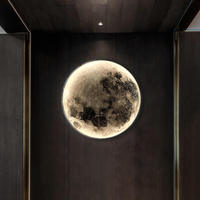 Peinture murale minimaliste créative lampe chevet fond étoile lune terre appliques murales pour chambre