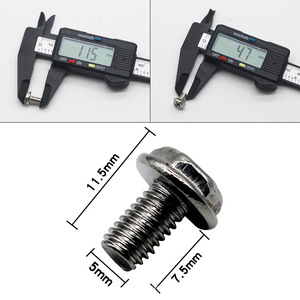 Vis à tête fendue à visser métrique chromée pour application sur cuisinière à gaz - Product Image 4
