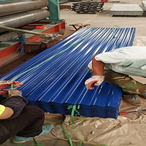 Telhas de folha de cortar ral5009 ppgi, telhas para casa, placa de aço enrolado, <span class=keywords><strong>metal</strong></span> popular, 0.22mm, folha azul, corte de cor ral - Product Image 4
