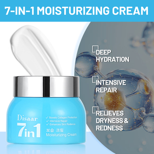 Crème hydratante pour le visage Disaar 100g 7 en <span class=keywords><strong>1</strong></span>, peptides, acide hyaluronique, hydratation intense, crème pour le visage pour la sécheresse et les rougeurs, distributeur - Product Image 3