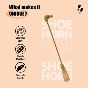 Cuchara para Zapatos de Aluminio con Diseño de Cabeza de Caballo, Mango Largo, Metálica, para Facilitar el Calzado, Duradera, Resistente al Óxido, Diseño Ergonómico - Product Image 3