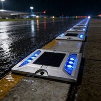 Bornes routières solaires personnalisées à LED réfléchissantes de type œil de chat, étanches IP68, bornes routières solaires intelligentes
