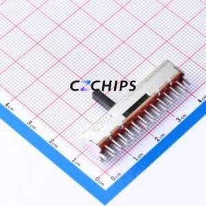 SS44F28G9NS Slide Switch Through hole Component (THT) Switch 4-Pole Four Throw Rectangle Pin Header PC Pin Through Hole - Product Image 2