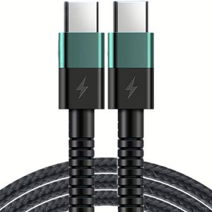 Nylon Charger Cable <b>Type</b> <b>C</b>-<b>Type</b> <b>C</b> Cable 20W Fast Charging <b>USB</b>-<b>C</b> Data Cable for Smart Phones - Product Image 1
