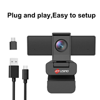 Joyusiing Yeni 4K Mini USB Web Kamerası 360 Derece Ayarlanabilir Dahili Mikrofon Canlı Video Konferans için Video Konferans Kamerası