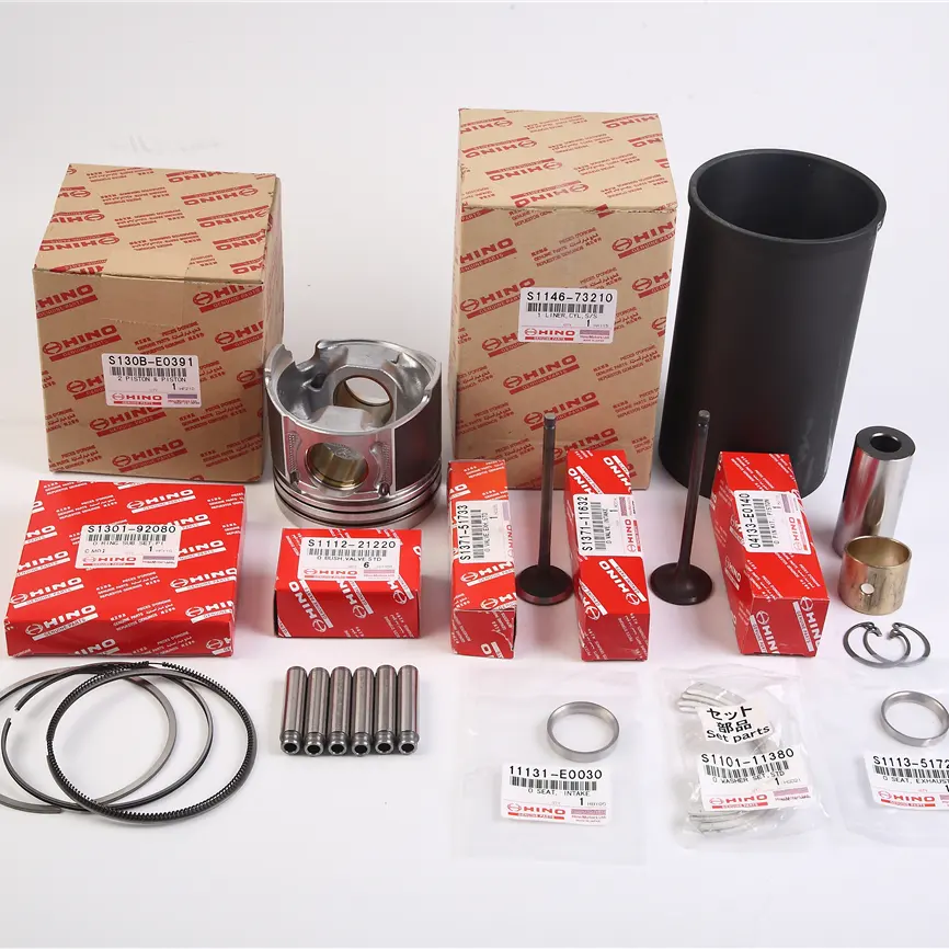 Diesel Motor Onderdelen J05E Revisie Rebuild Kit Liner Kit Zuiger Ring Liner Truck Graafmachine Onderdelen Voor Hino