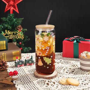 Tazza da Caffè Boba a Forma di Omino di Pan di Zenzero Natalizio, Bicchieri Carini per Bubble Tea, Decorazione Estetica, Regalo per Bambini, Donne e Uomini - Product Image 5