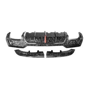 Difusor de Parachoques Trasero Estilo <span class=keywords><strong>K</strong></span> de Fibra de Carbono Forjado con Divisores de Luz LED para <span class=keywords><strong>BMW</strong></span> Serie 4 G22 Sports 2021+ Difusor de Carbono G22 - Product Image 1
