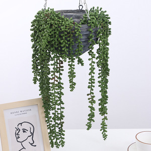 Plante succulente artificielle <span class=keywords><strong>en</strong></span> forme de vigne, <span class=keywords><strong>en</strong></span> caoutchouc souple, larmes d'amoureux, décoration murale, décoration de plafond, catégorie fleurs et <span class=keywords><strong>plantes</strong></span> décoratives - Product Image 4