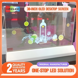 Máy tính để bàn 30 inch trong suốt OLED HD kỹ thuật số biển hiển thị Máy tính để bàn cao cấp Màn hình máy tính trong suốt Màn hình OLED hiển thị - Product Image 5