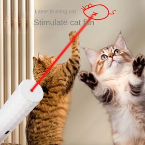 Peine para mascotas para limpieza de pelo suelto y desenredado de nudos, con limpieza de un solo clic, removedor de pelo, y láser para perros, para aliviar la ansiedad de gatos. - Product Image 3