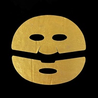 Masque facial en gelée de tissu maillé en or 24K dissolvable, anti-rides, liftant, raffermissant et éclaircissant, OEM ODM