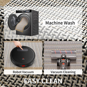 Tapete de Cocina Antideslizante, Impermeable, Resistente a las Manchas, Rectangular, con Patrón Geométrico, de Fibra de Poliéster, para Restaurante y Cocina - Product Image 5