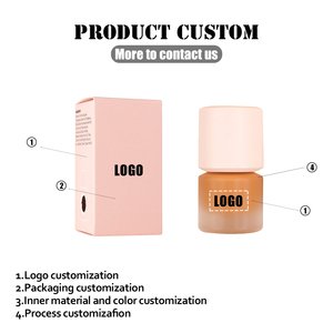 Yüksek Kaliteli OEM ODM Özel Etiketli Mat Su Geçirmez Likit Fondöten Aydınlatıcı Beyazlatıcı Uzun Süreli Nazik Formül 15ml - Product Image 6