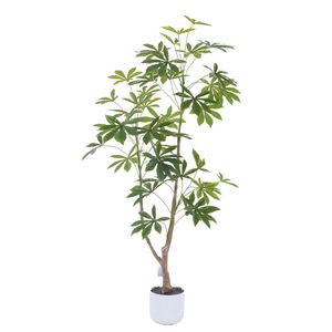 Commercio all'ingrosso della fabbrica di plastica albero decorazione per la casa artificiale di manioca albero pianta finta per la casa del giardino Hotel decorazione - Product Image 1
