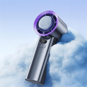 <b>Mini</b> Ventilador Electric Fan 100-Speed Portable Rechargeable Handheld Fan Outdoor Home Cooling <b>Desk</b> Pocket Tubo Fan - Product Image 1