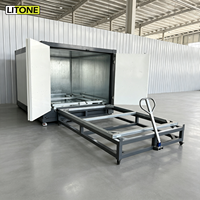 Four de cuisson électrostatique pour peinture en poudre avec chariot, taille personnalisée, chauffage électrique pour séchage de peinture en poudre sur armoire métallique, certifié CE