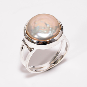 Baroque Pearl <b>Ring</b> Handmade 925 Sterling Silver Jewelry Bulk Wholesale Fine Silver Jewelry Manufacturer Exporters - Product Image 5