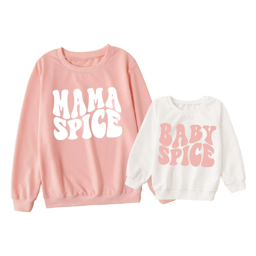 Mommy and Me Matching Outfits Sweatshirts for Mom and Daughter Mommy and Me Clothing Match Top Shirt