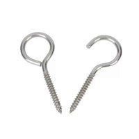 Durable 304 Stainless Steel Zinc Plated Metric Closed Eye Self-Tapping Screws Ring Hooks Bolts Woodworking Fasteners Outdoor
