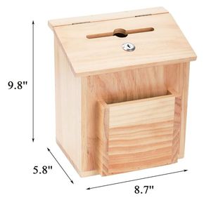 <span class=keywords><strong>Plateau</strong></span> <span class=keywords><strong>de</strong></span> service durable en bois d'olivier couleur marron, boîte cadeau décorative pour la maison avec lettres gravées en forme <span class=keywords><strong>de</strong></span> croix – Suggestion - Product Image 2
