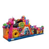 Parcours d'obstacles gonflable commercial Monstre Sucré, Aire de jeux gonflable pour enfants pour événements et locations de fêtes