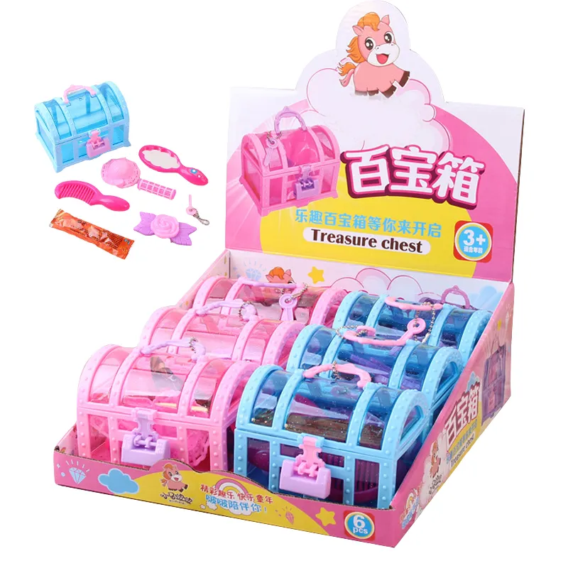 Оригинальный новый стиль Пользовательский логотип всплывающие конфеты Расческа Зеркало косметика для девочек Халяль сладкие детские игрушки нагрудные конфеты