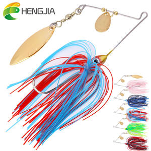 HENGJIA 11g Esca Artificiale Rigida a Gonna Lunga con Testa Piombata e Doppie Pale per la <span class=keywords><strong>Pesca</strong></span> al Bass - Product Image 1