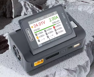 Chargeur multifonctionnel ToolkitRC 600W 20A 2-8S avec écran pliable, double USB 65W à charge rapide pour accessoires de drones de course - Product Image 2