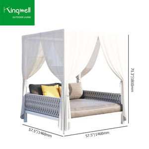 Mobilier moderne de style durable en aluminium pour la plage, le jardin et l'hôtel. - Product Image 5