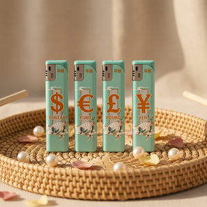 Briquet électronique portable, rechargeable au gaz, en plastique, coupe-vent, écologique, personnalisable avec logo imprimé, pour cigares, cadeaux, fabrication ODM en usine - Product Image 6