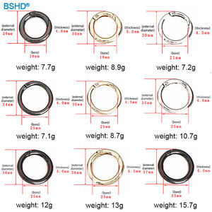 ตะขอเกี่ยวแบบวงกลม/สี่เหลี่ยม พร้อมห่วง O/<span class=keywords><strong>D</strong></span> แบบสปริง สำหรับพวงกุญแจและกระเป๋าถือ - Product Image 5