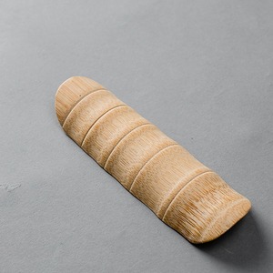 Accessoires de cérémonie du thé chinois traditionnel Cha Ze Bamboo, design simple Cha He - Product Image 4