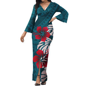 <span class=keywords><strong>เด</strong></span><span class=keywords><strong>รส</strong></span>แม็กซี่แขนยาวสำหรับผู้หญิง<span class=keywords><strong>อ้วน</strong></span>พิมพ์ลายฮาวายสำหรับงานปาร์ตี้เซ็กซี่ - Product Image 2