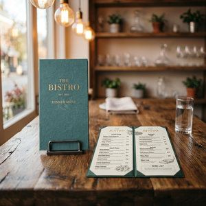 Tarjeta de Menú de Restaurante con Logotipo Personalizado, Menú de Mesa Plegable Impreso en Papel para Cafetería, Bistro, Hotel, Servicio de Alimentos, 100 Piezas - Product Image 5