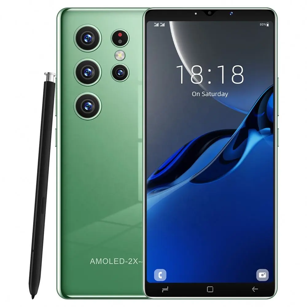 Nhập Khẩu Điện Thoại Di Động Android 8.1 Gốc Cho Sumsung Mới S22 Siêu 48MP + 72MP 8.1 Inch 16G 1T 3000amh Thương Hiệu Mới Trong Bán