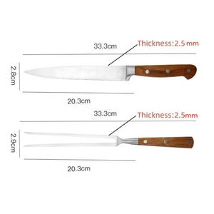 Kit de herramientas <span class=keywords><strong>para</strong></span> barbacoa Juego de <span class=keywords><strong>cuchillos</strong></span> y tenedores <span class=keywords><strong>para</strong></span> barbacoa Accesorio <span class=keywords><strong>para</strong></span> barbacoa Juego de <span class=keywords><strong>cuchillos</strong></span> y tenedores de acero inoxidable - Product Image 3