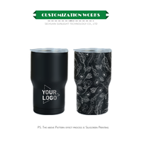 Gobelet isotherme sous vide de 14 oz en acier inoxydable à double paroi, tasse à café thermique de voyage
