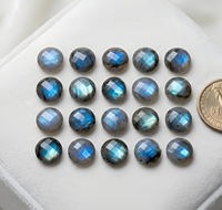Pierre précieuse naturelle de labradorite de haute qualité, multicolore, à facettes, pierre brute pour les créateurs de bijoux, fabrication de bijoux en gros