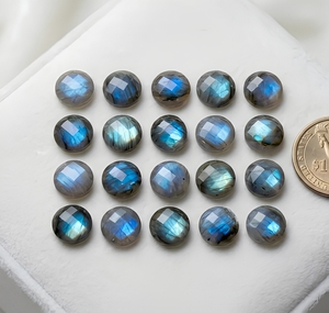 Pierre précieuse naturelle de labradorite de haute qualité, multicolore, à facettes, pierre brute pour les créateurs de bijoux, fabrication de bijoux en gros - Product Image 1