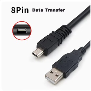 1.5 ม. มินิ 8 พินถึง USB 2.0 สายชาร์จข้อมูลแบบดิจิตอลสากลสายกล้องดิจิตอลสำหรับนิคอน SLR ฟูจิกล้องโทรศัพท์คอมพิวเตอร์ - Product Image 1