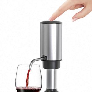 Decantador de Vino Recargable de Acero Inoxidable de Alta Calidad, Apto para Alimentos, Vertedor Automático, Aireador, Dispensador de Vino Eléctrico de un Toque, USB - Product Image 1