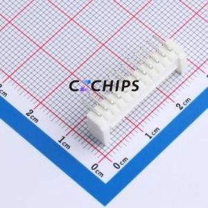 W200110K-12PW2113 Wire-to-Board Pin Header Bent Lead Through Hole,P=2mm Connector 1x12P 2mm Right Angle Insert HY - Product Image 2