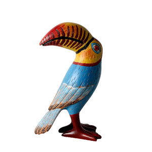 ศิลปะป๊อปเรซินที่ทันสมัยมีสีสันนก Toucan <span class=keywords><strong>นก</strong></span><span class=keywords><strong>นก</strong></span><span class=keywords><strong>แก้ว</strong></span>เครื่องประดับตกแต่งเดสก์ทอป,รูปปั้นประติมากรรมรูปสัตว์รูปปั้น - Product Image 3