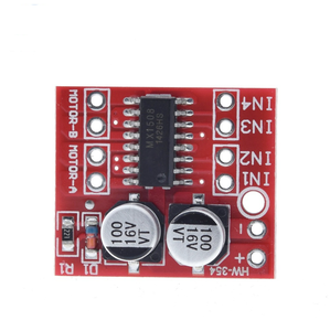 Module de pilotage de moteur CC à double canal-Contrôle de vitesse PWM bidirectionnel et entraînement de moteur pas à pas à pont en H (mise à niveau Mini <span class=keywords><strong>L298N</strong></span>) - Product Image 4