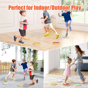 Promouvoir les compétences de coordination des enfants parcours d'obstacles jouets sensoriels équilibre en bois antidérapant tremplin pour tout-petits - Product Image 3