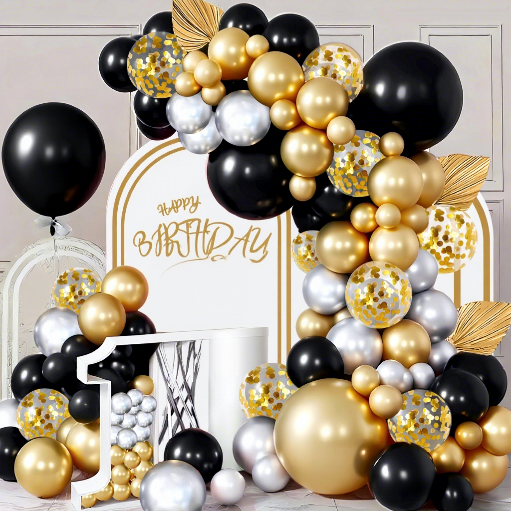 7#gold and black